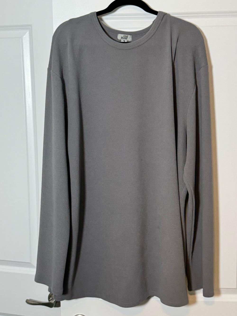 Gray Long-Sleeve Shirt